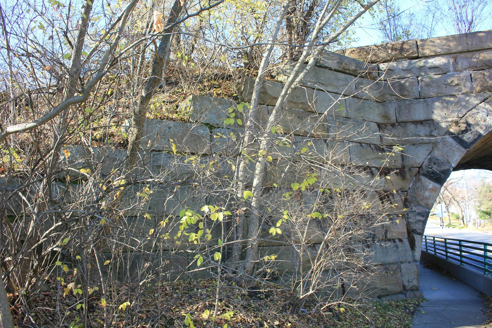 Southeast wing wall